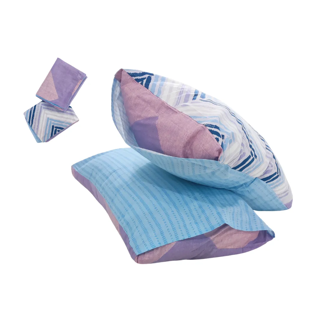 3PC Bedsheet Set (King)| 100% Cotton (Design 4) Lavender