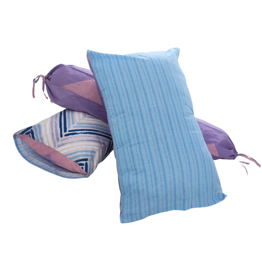 3PC Bedsheet Set (King)| 100% Cotton (Design 4) Lavender