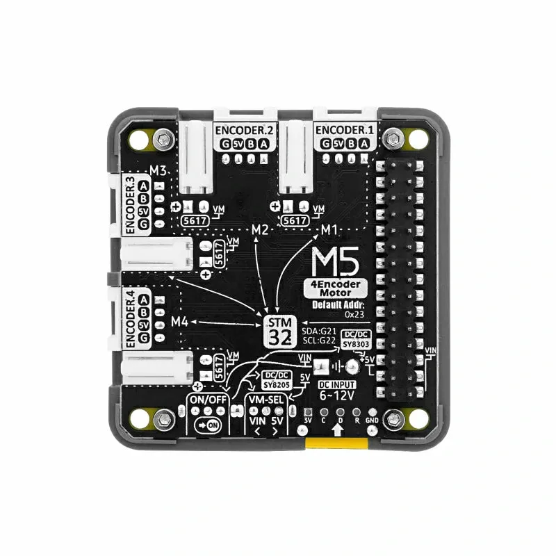 4-Channel Encoder Motor Driver Module (STM32F030)