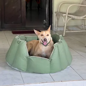 Acrylic Coated Dog Bed - Large - Loden Green