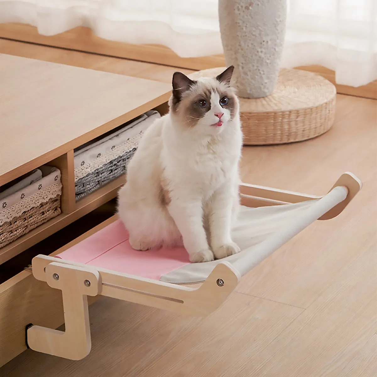 Adjustable Hanging Cat Hammock for Window Bed