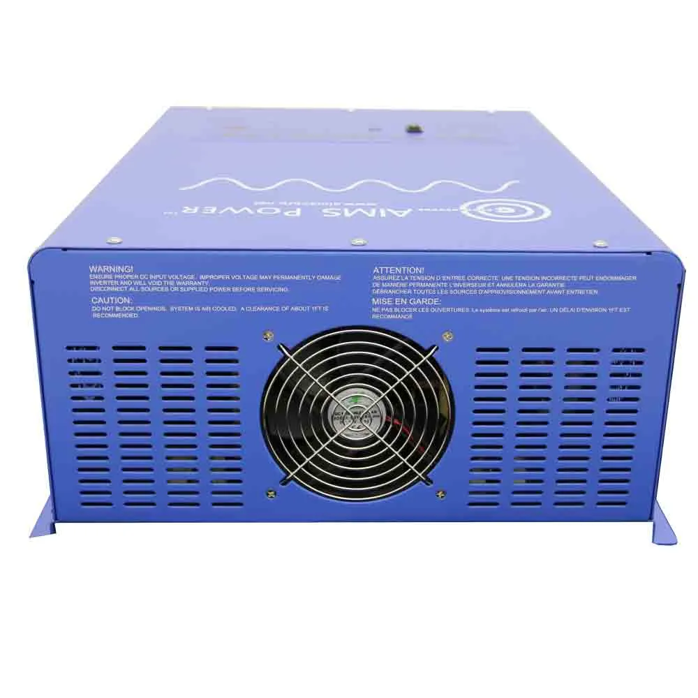 Aims Power - off Grid/ Back Up 6,000 Watt Pure Sine Inverter Charger 120V & 24V Lithium Battery Kit - KITC-6K24120