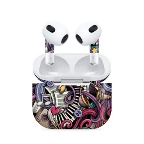 Airpods 3 Music Abstract Skin