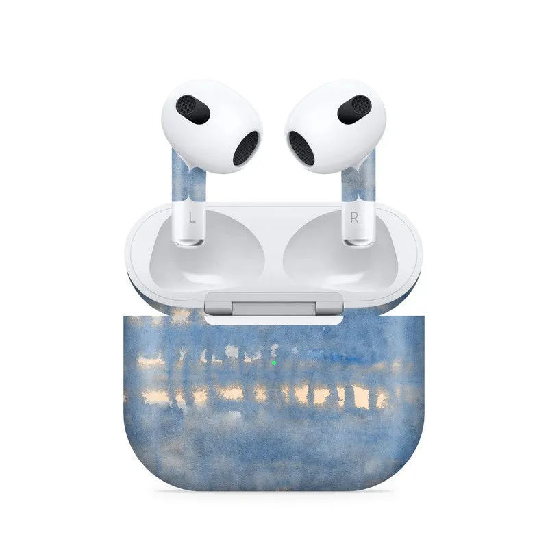 Airpods 3 WaterPaint Blue Skin