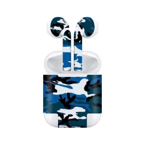 Airpods Blue Camo Skin
