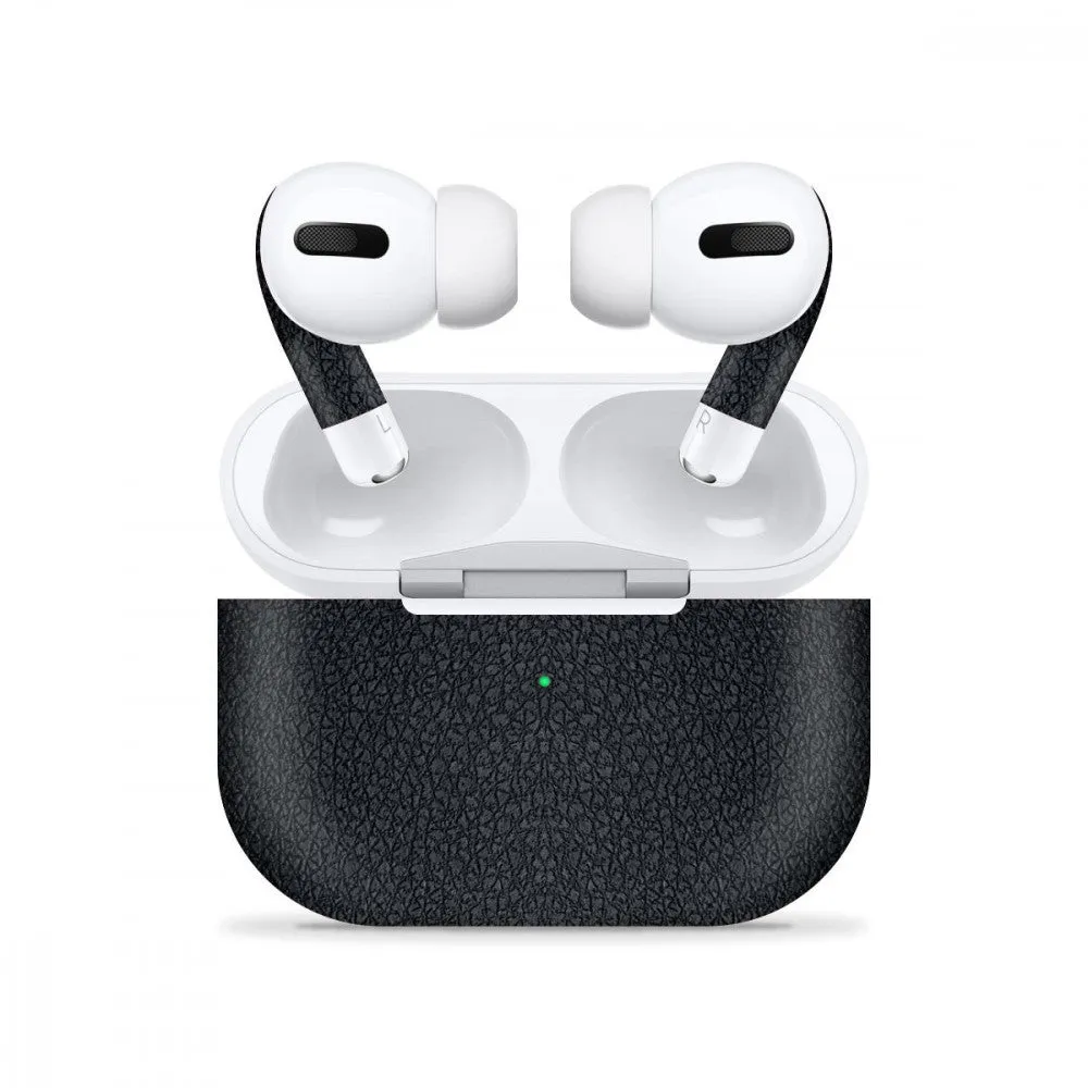 Airpods Pro Black Leather Skin