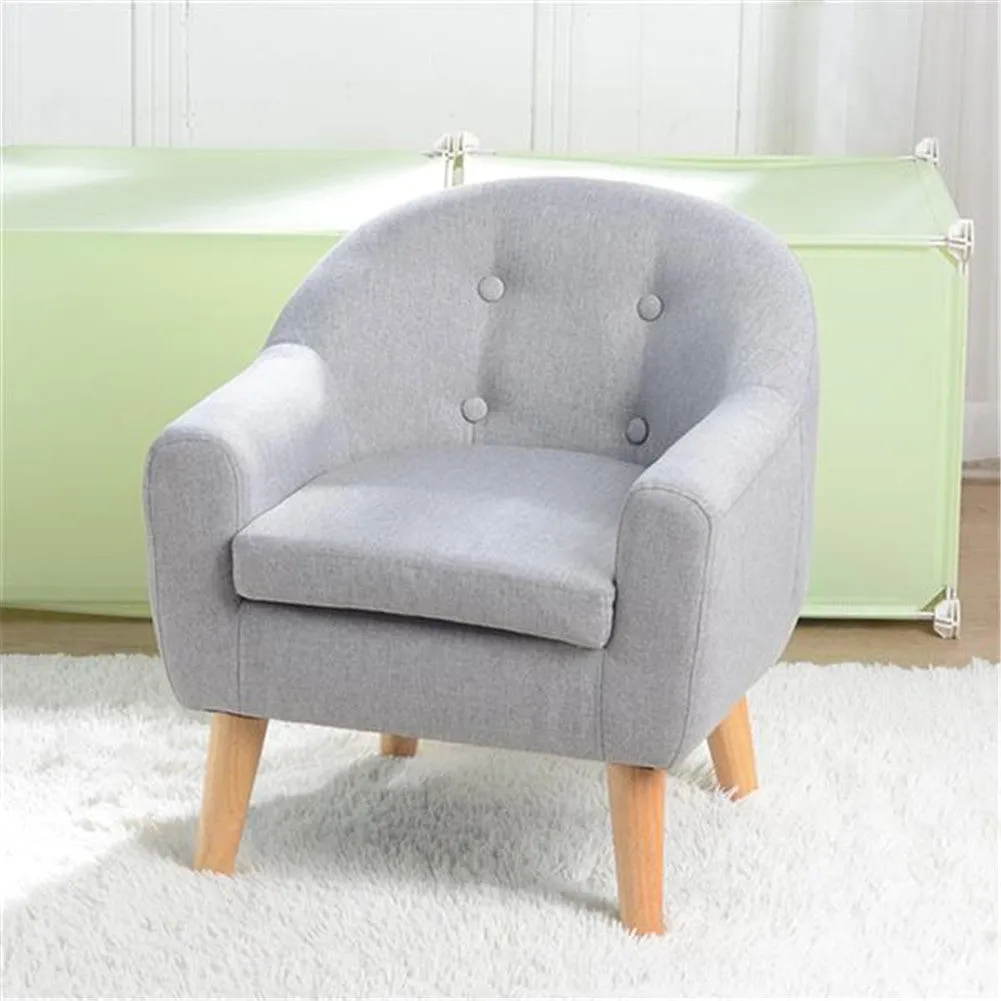 ALICIAN Children Sofa with Detachable Cushion Household Living Room Grey