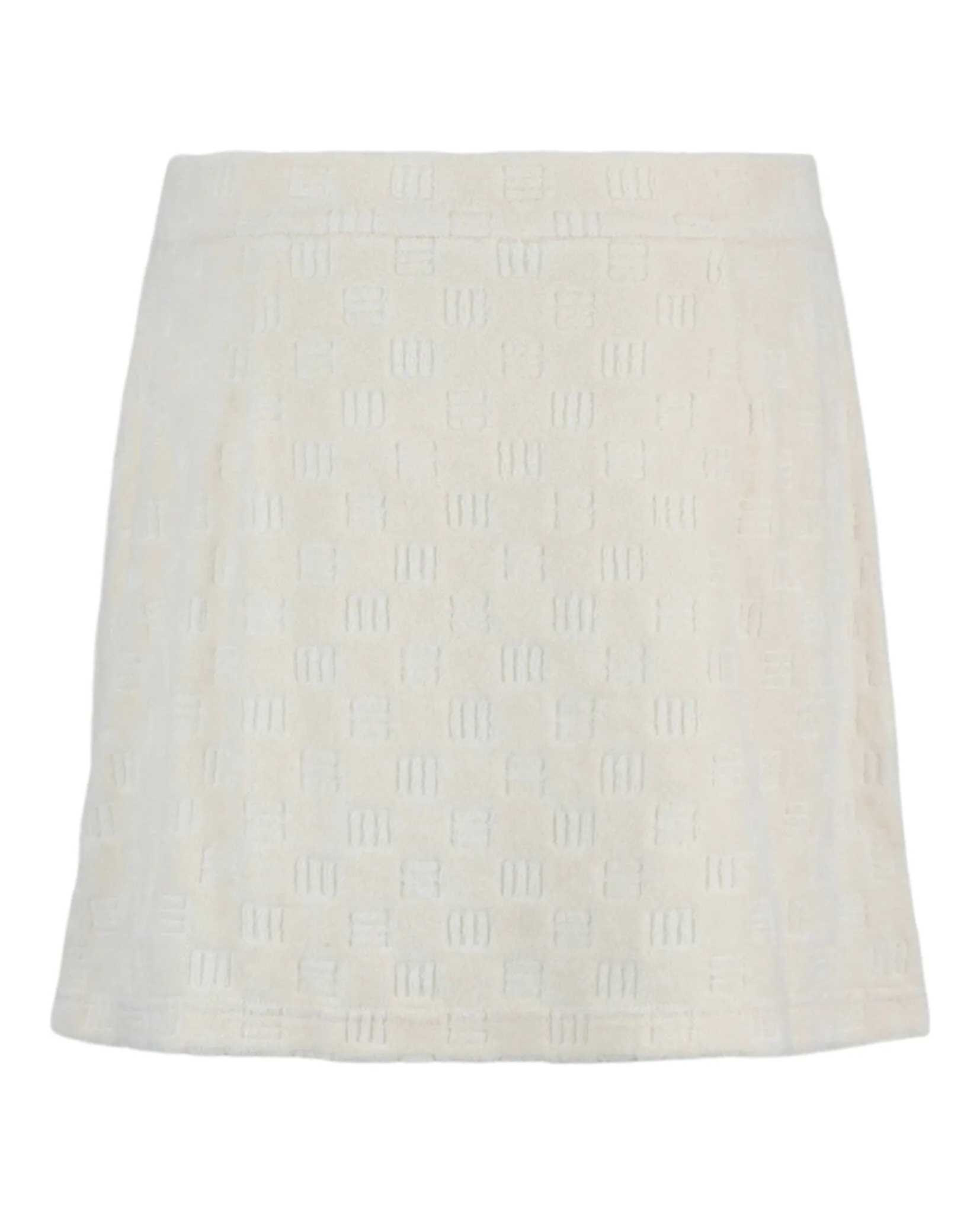 AMBUSH Womens Monogrammed Terry Cloth Skirt