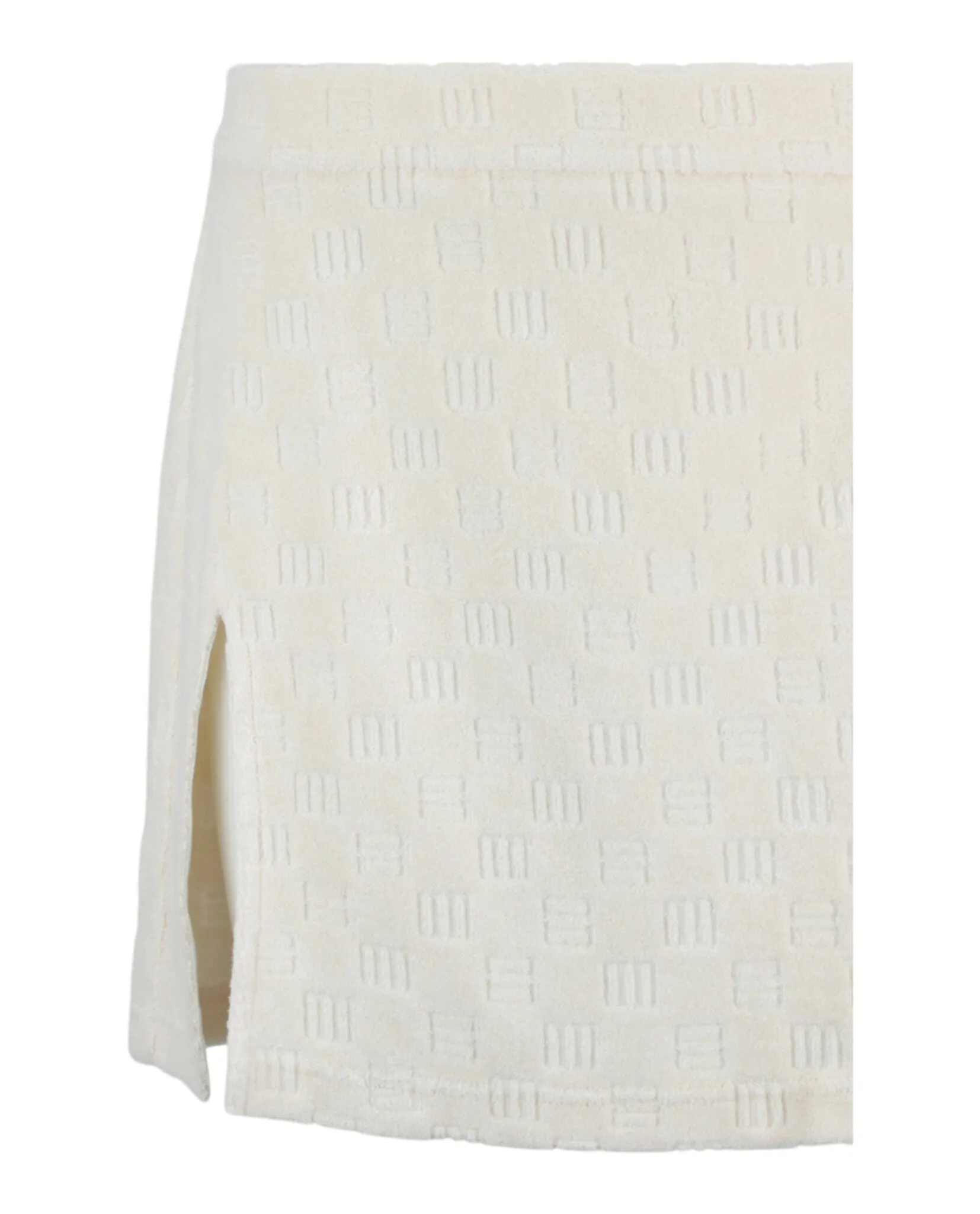 AMBUSH Womens Monogrammed Terry Cloth Skirt
