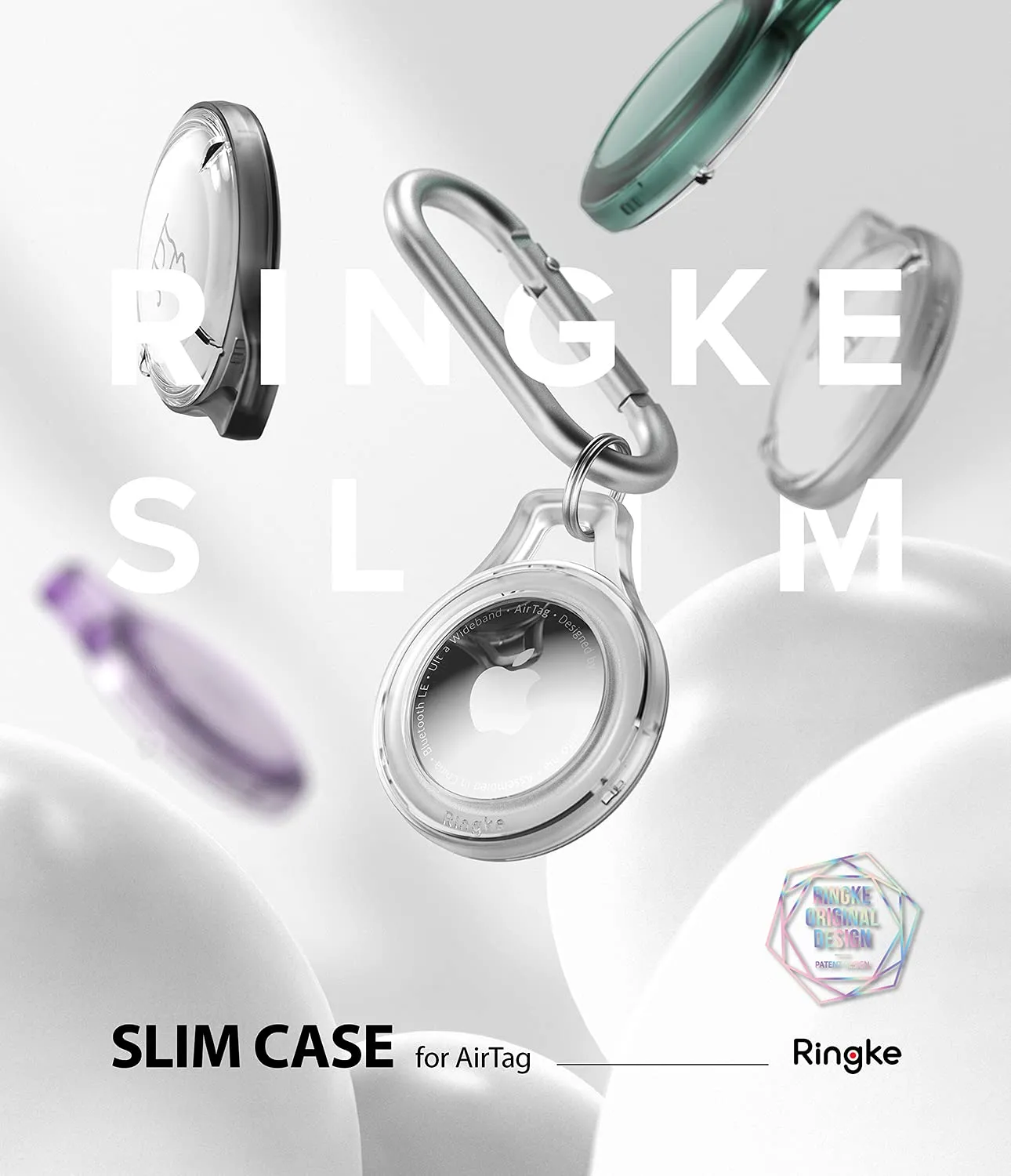 Apple Slim Case AirTag-Smoke Black