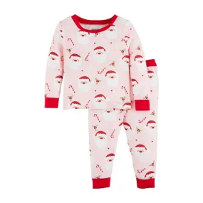 Arctic Glow Santa Pajama Set - Pink