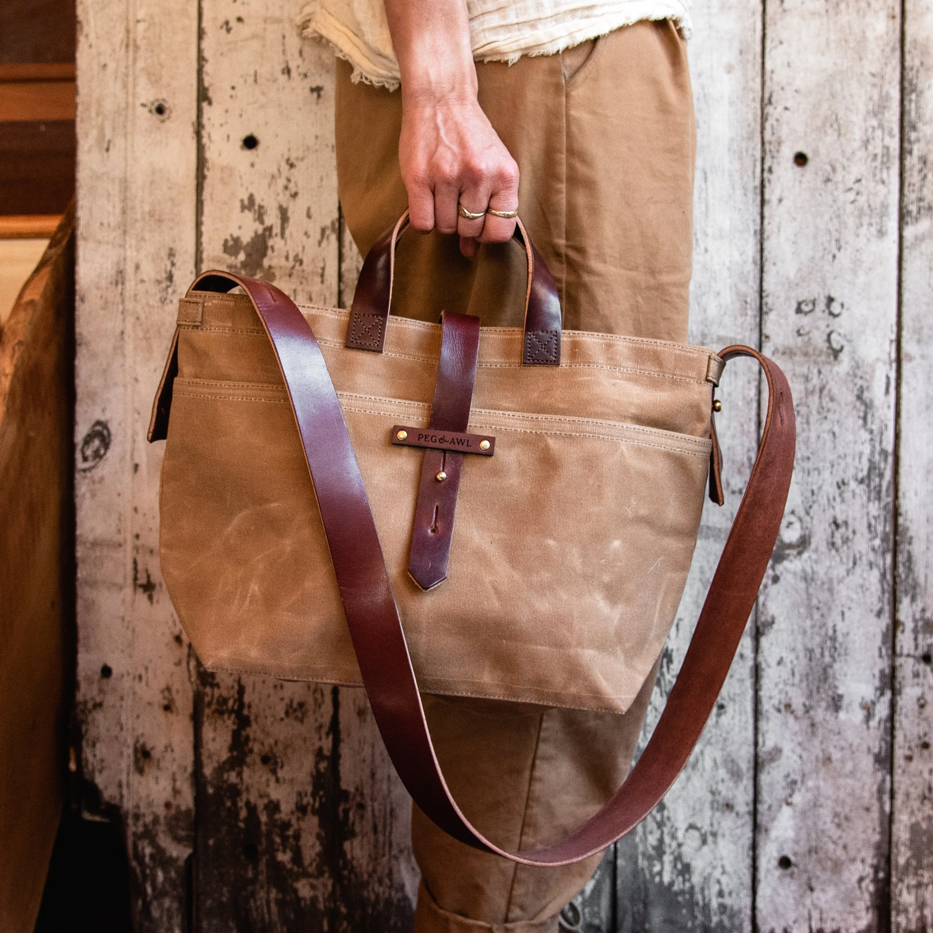 Autumn Colors: Waxed Canvas Tote