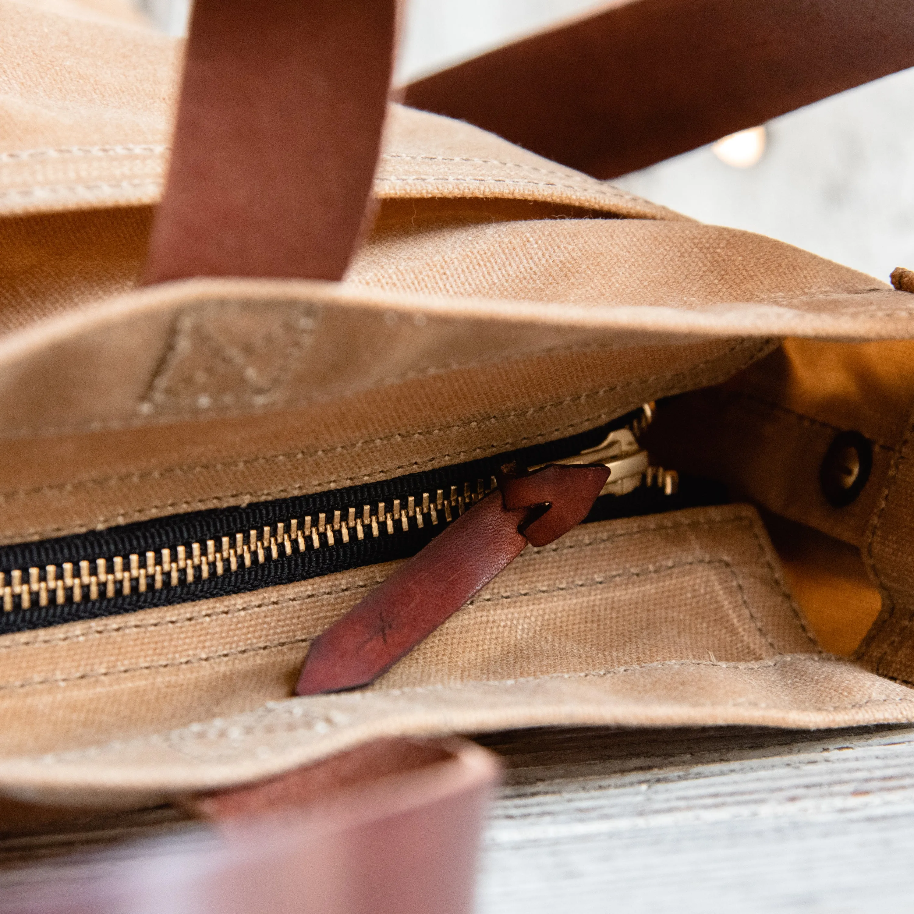 Autumn Colors: Waxed Canvas Tote