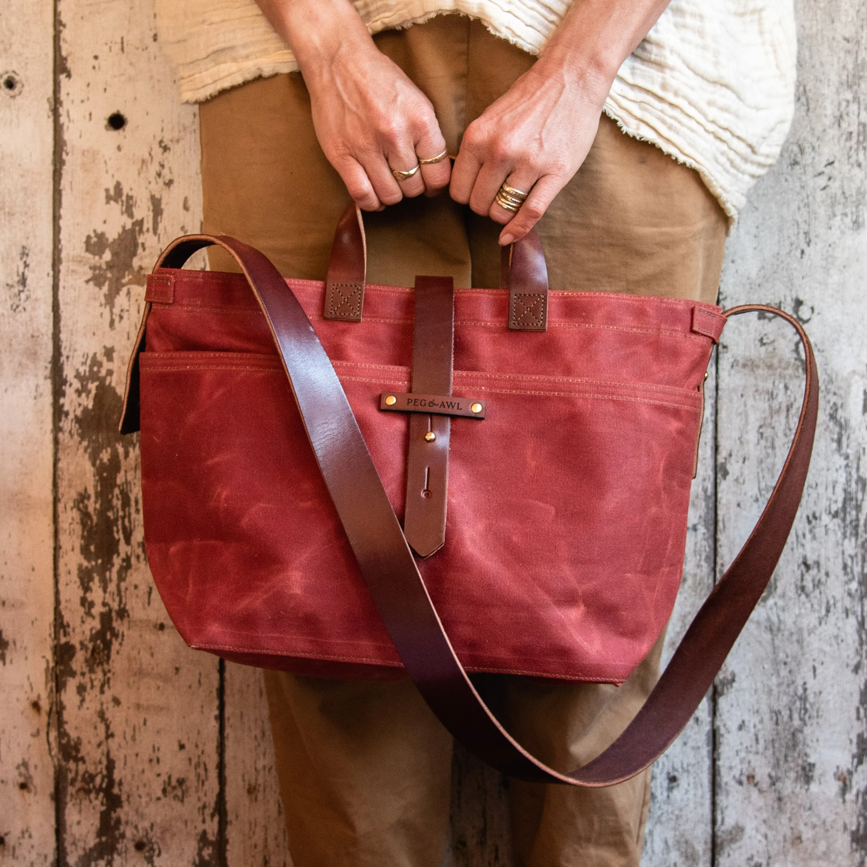 Autumn Colors: Waxed Canvas Tote
