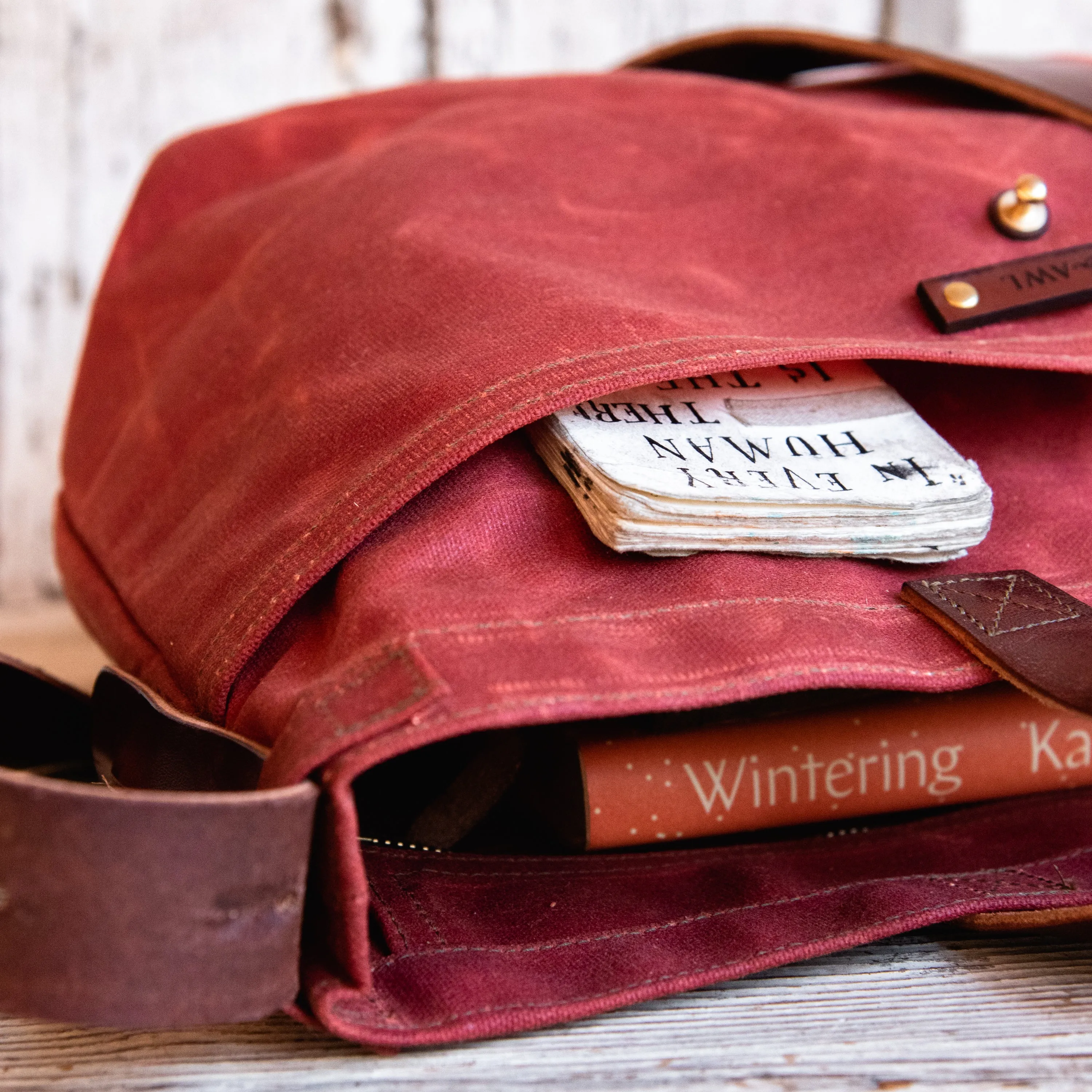 Autumn Colors: Waxed Canvas Tote