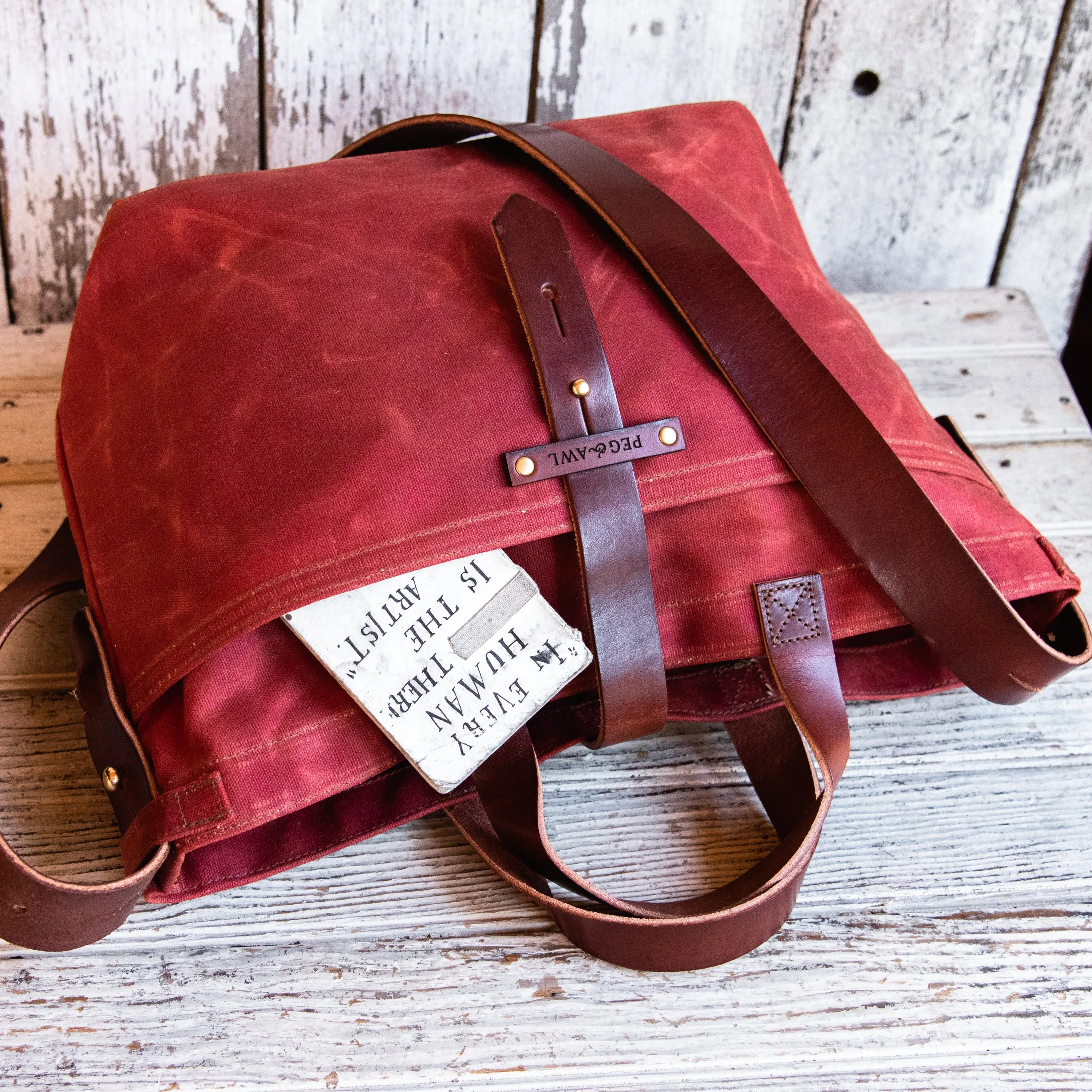 Autumn Colors: Waxed Canvas Tote