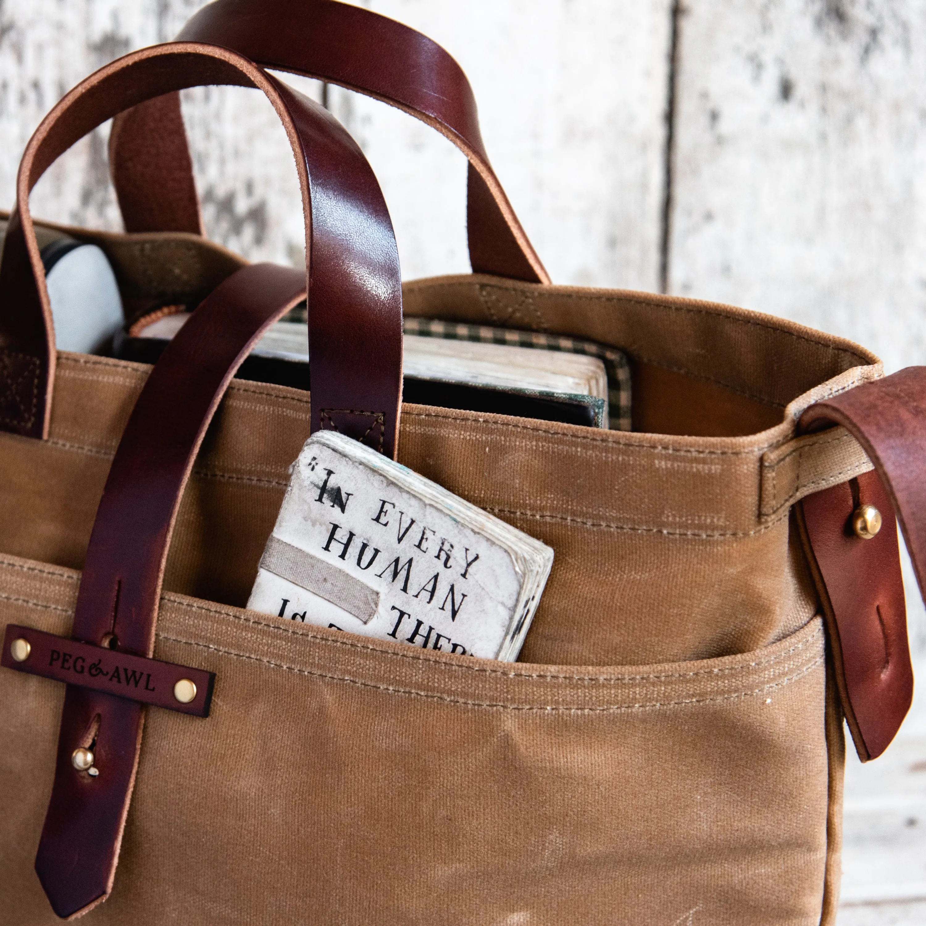 Autumn Colors: Waxed Canvas Tote