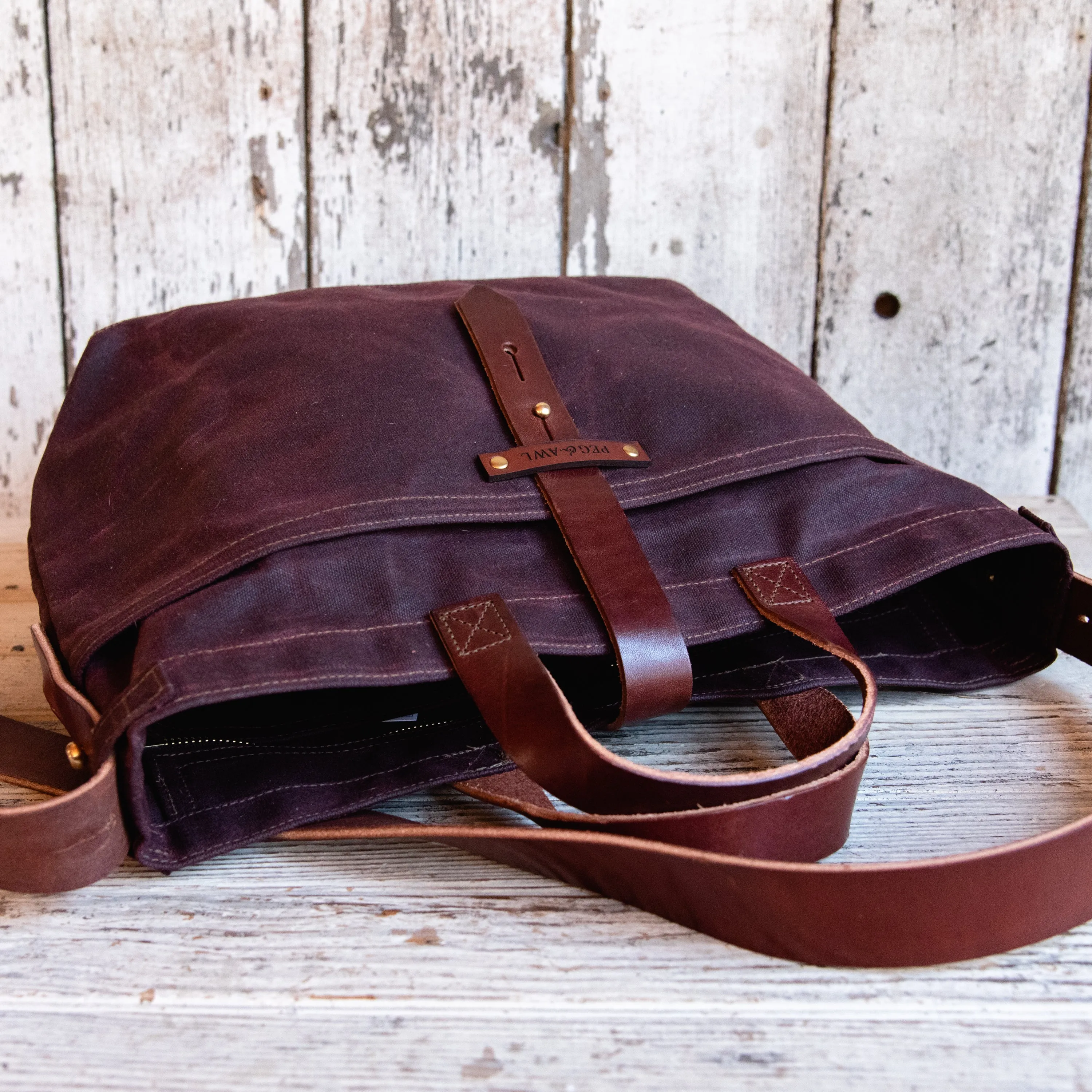 Autumn Colors: Waxed Canvas Tote