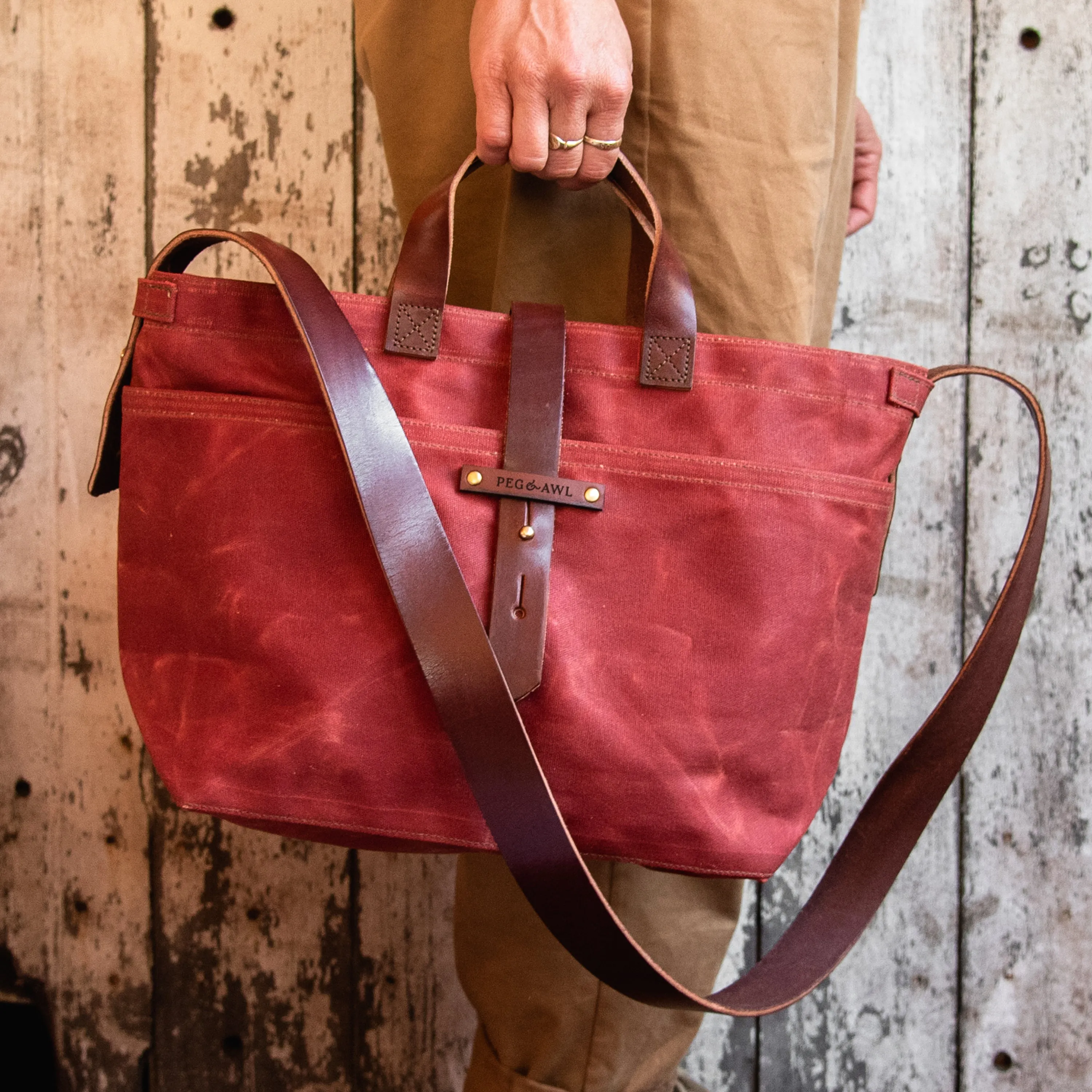 Autumn Colors: Waxed Canvas Tote