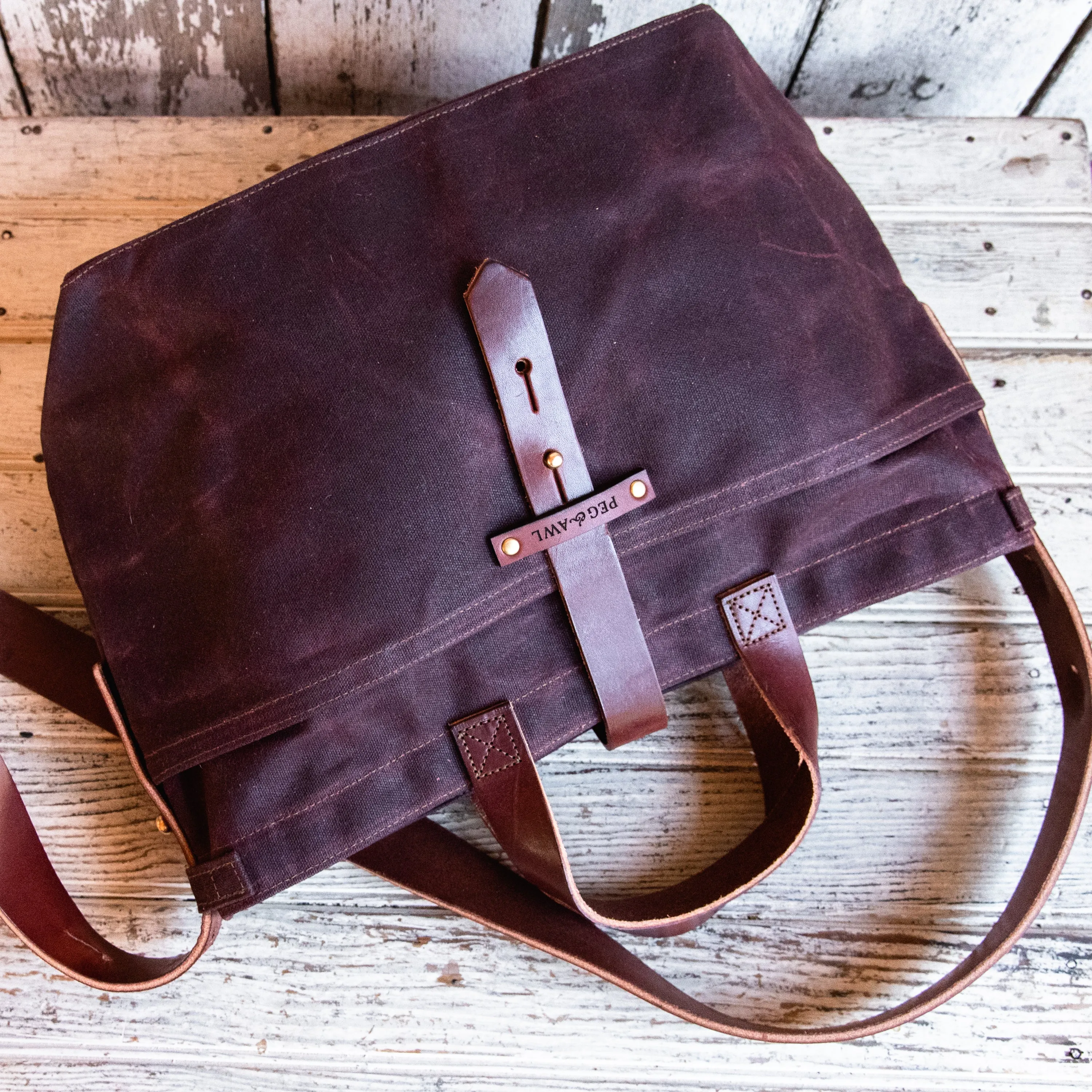 Autumn Colors: Waxed Canvas Tote