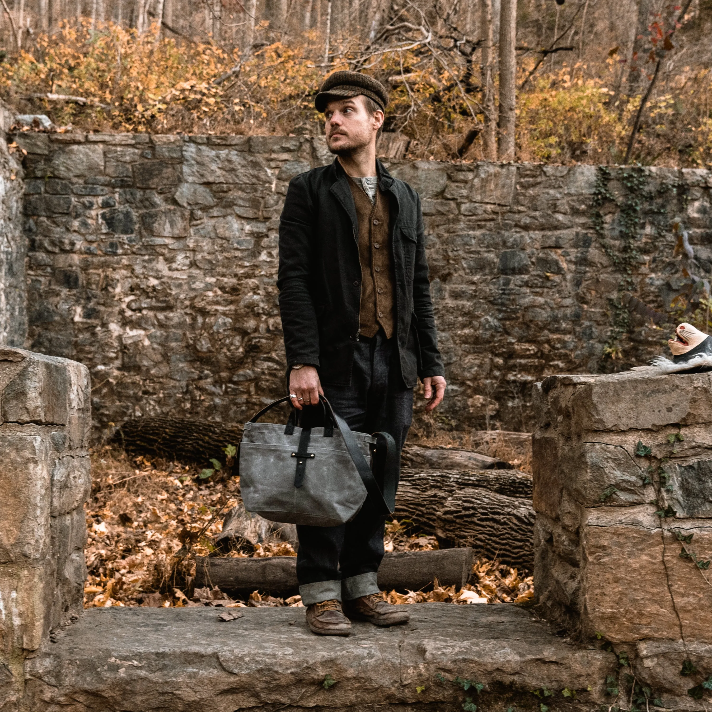 Autumn Colors: Waxed Canvas Tote