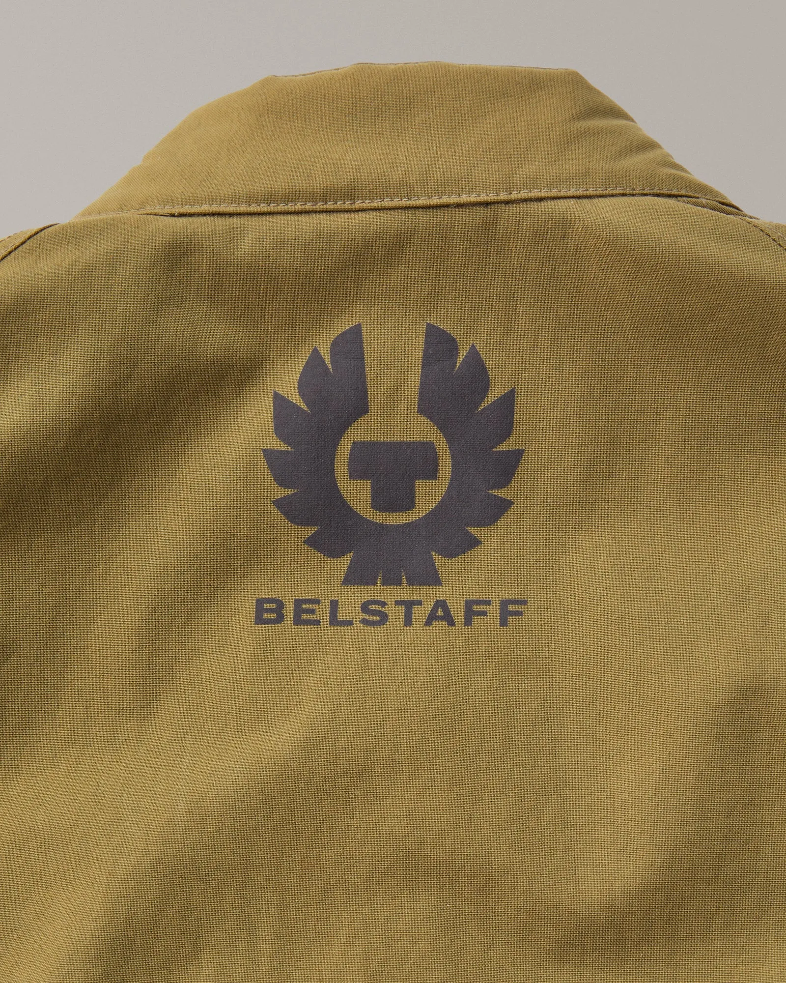 Belstaff Temple Men's Textile Jacket Tech Nylon - Olive
