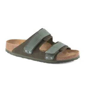 Birkenstock Uji Slide Sandal (Men) - Thyme Suede