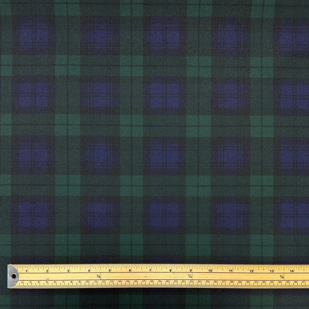 Blackwatch Tartan Heavy Duty Waterproof Fabric