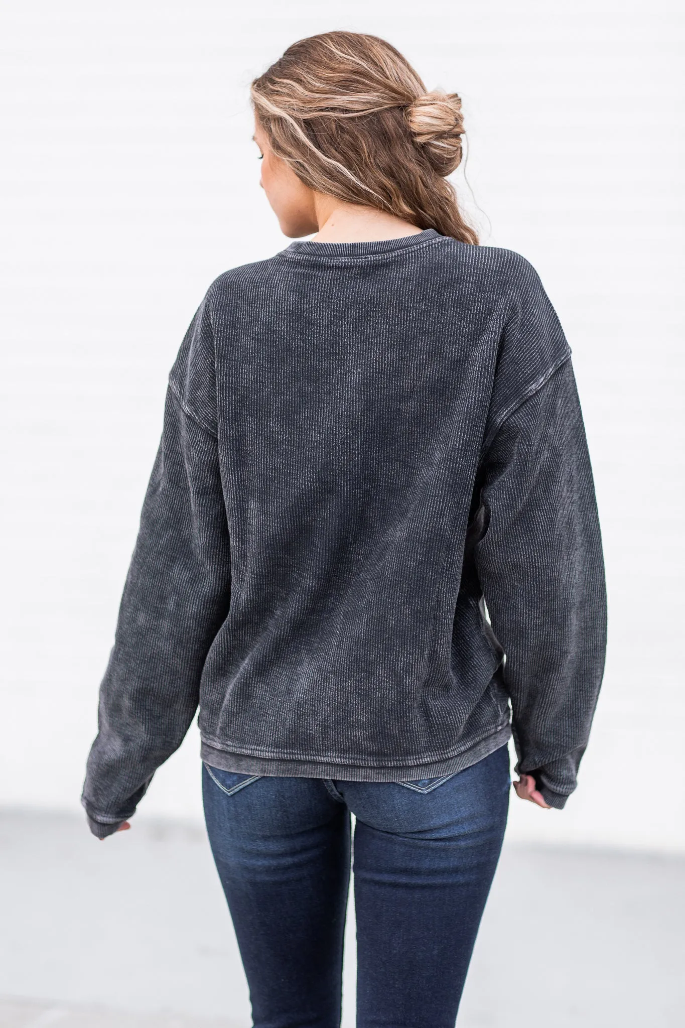 Camden Crew Sweatshirt Vintage Black