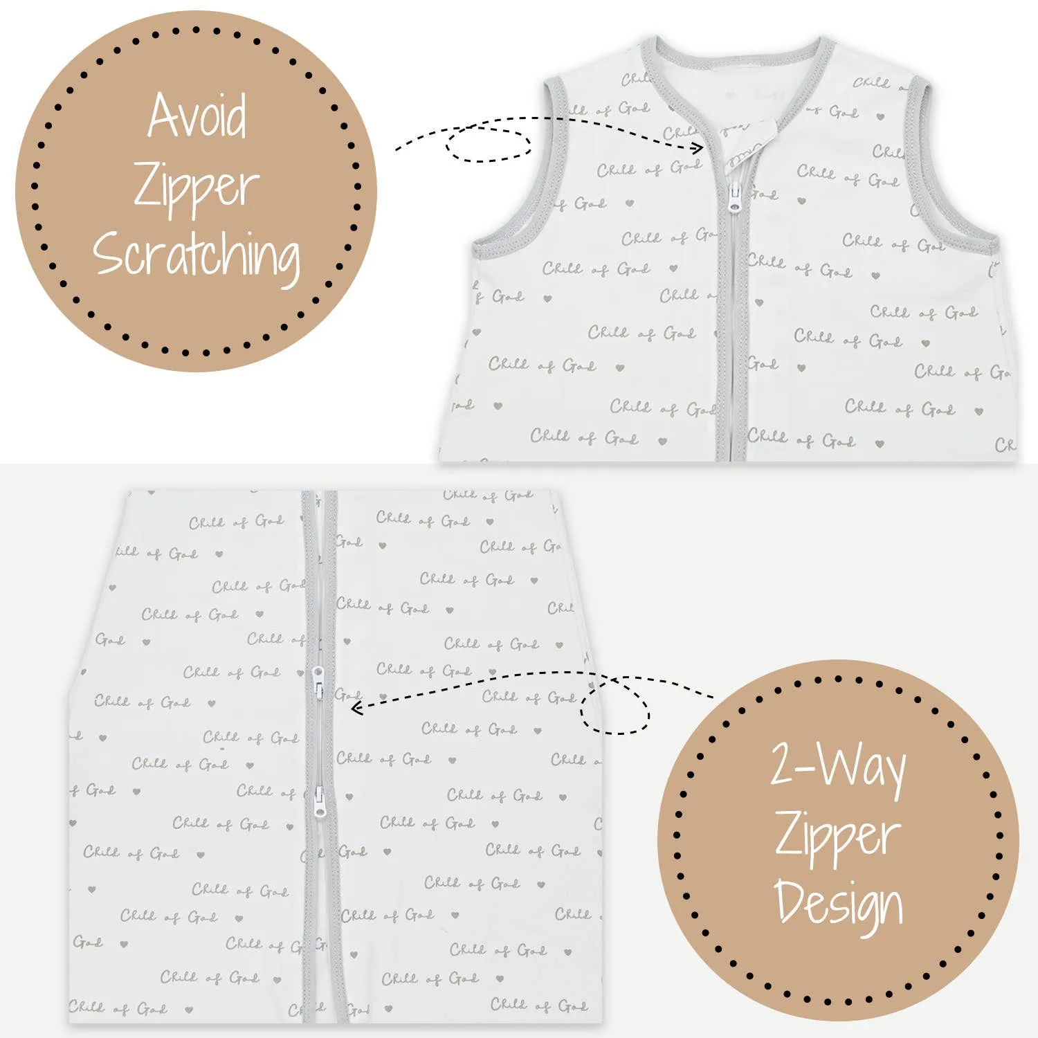 Child of God Baby Sleep Sack, 100% Organic Cotton