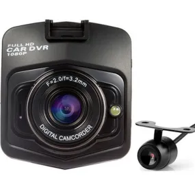 Color: Black, Style: Double lens-DVR only, Model:  - 2021 new