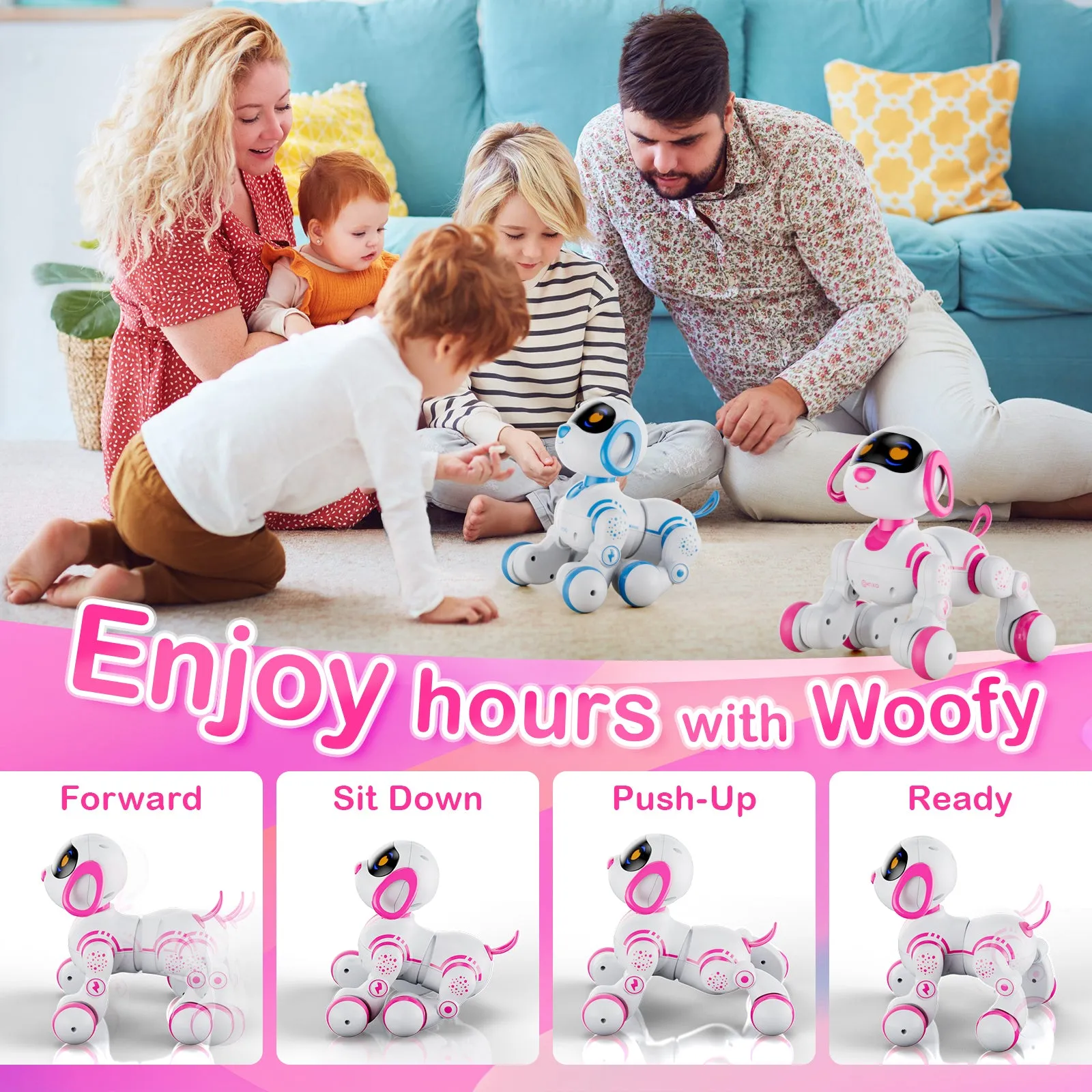 Contixo R3 Interactive Smart Robot Pet Dog Toy with Remote Control