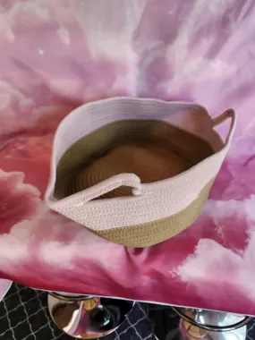 Cotton Rope Cat Shaped Storage Basket