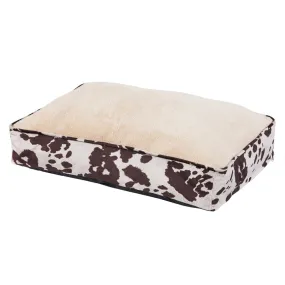 Cowhide Pattern Dog Bed