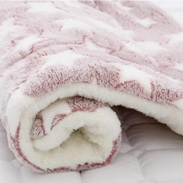 Cozy Calming Pet Blanket - Self-Calming, Ultra-Soft Faux Fur, Anxiety Relief