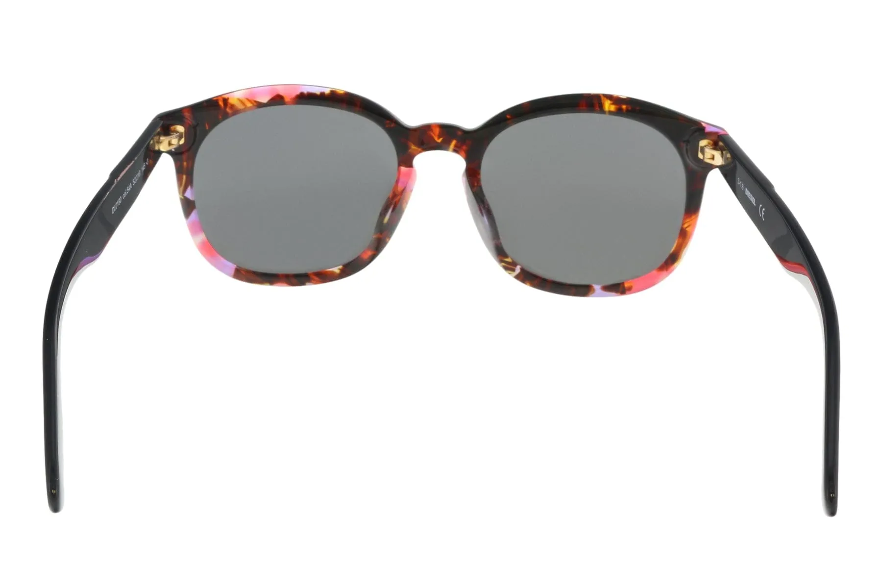 Diesel DL0190 5254a Red Round Sunglasses
