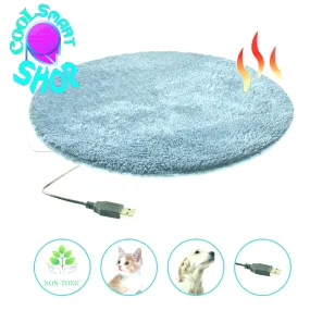 Dog Electric Blanket Warm Dog Bed Mat Indoor Pet Good Thermal Insulation Effect Heating Pads for Cats Dogs with USB Electric Pad