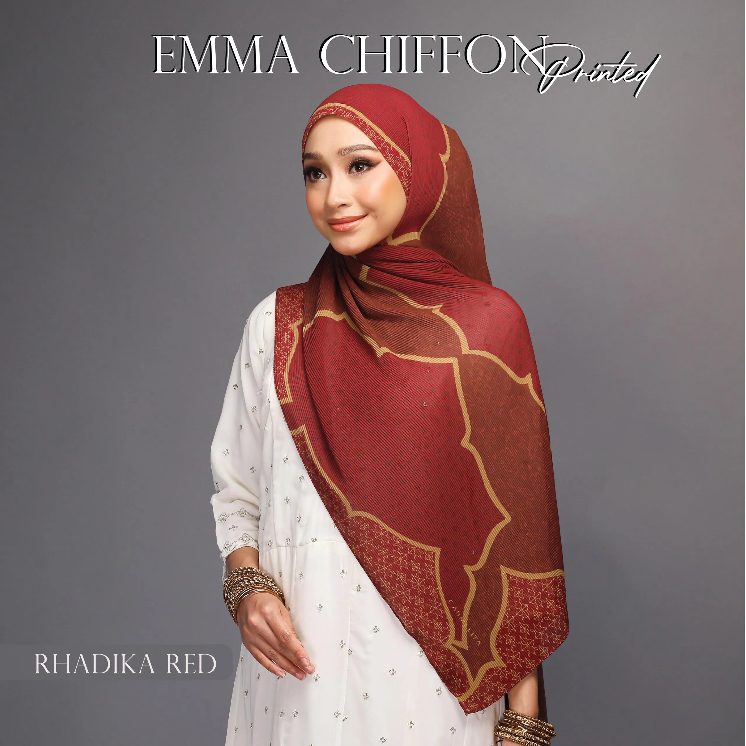 EMMA CHIFFON PRINTED [AJRAKH]