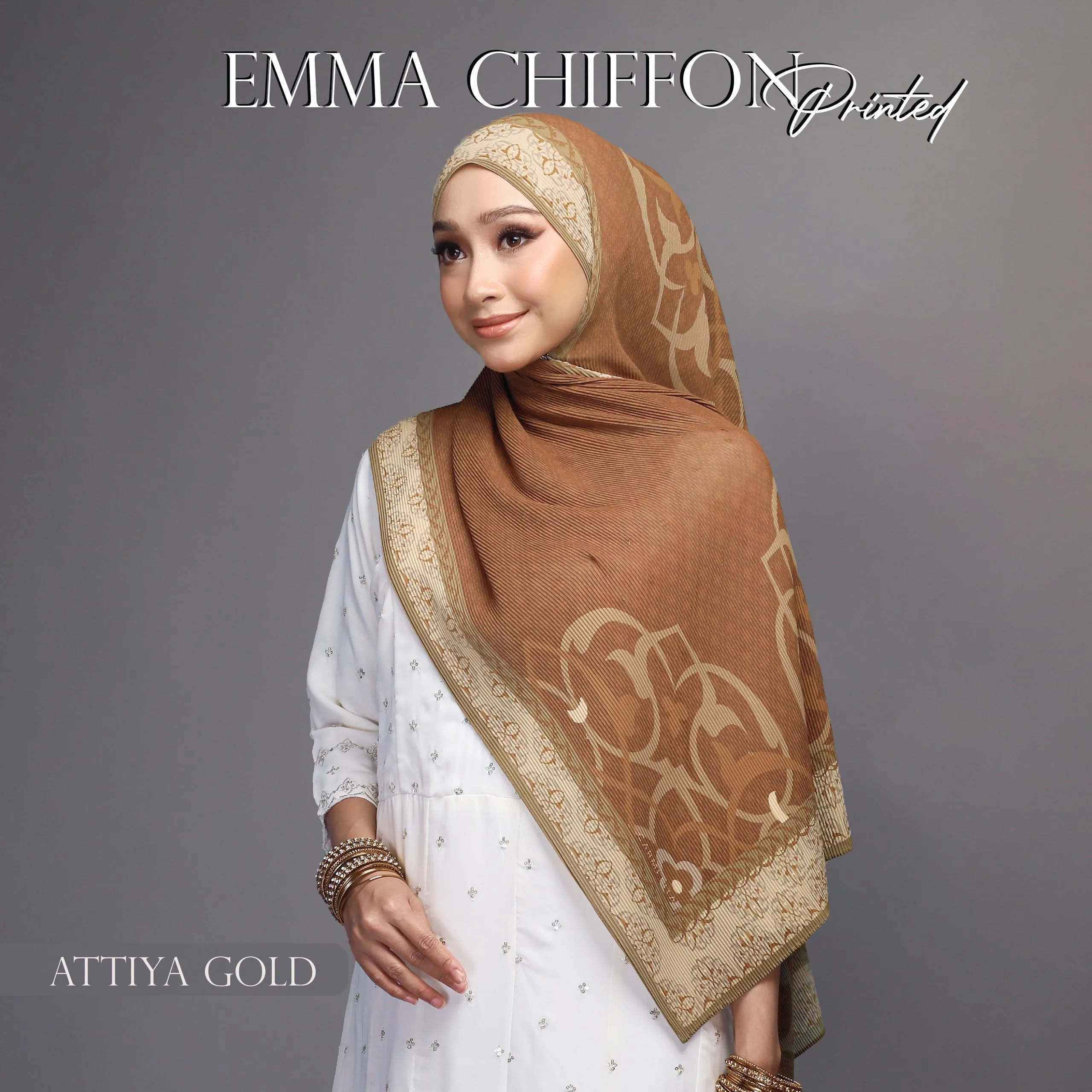 EMMA CHIFFON PRINTED [AJRAKH]