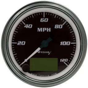 Equus 7000 Classic Series Speedometer - 120 MPH - Electric - Analog - 3-3/8" Diameter - Black Face