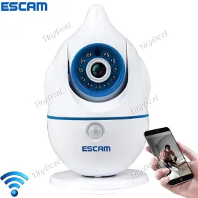 ESCAM Penguin QF521 Wi-Fi Baby Monitor 720P P2P 7-Color IP Camera Automatic Alarm w Temperature Hygrometer SCM-511019