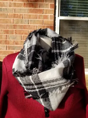 Flannel INFINITY Scarf, Accessories, monogram scarves, personalized Scarves, Winter Apparel Accessories, plaid scarf, flannel scarf