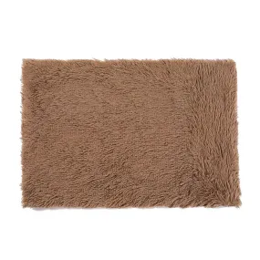 Fluffy Pet Blankets-Soft Faux Fur, Anti-Anxiety Cozy Throws for Cats and Dogs, M 80*55cm  khaki