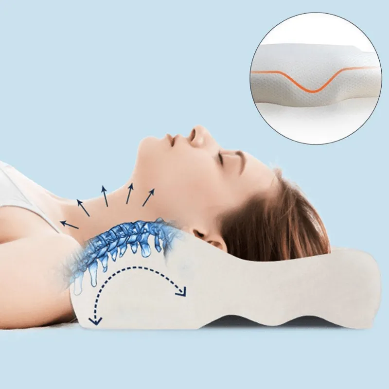 For Neck Pain Orthopedic Memory Foam Bed Pillow Latex Cervical Pillow For Side Back Sleeping