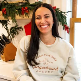 Gingerbread Bakery Embroidered Gemma Sweatshirt