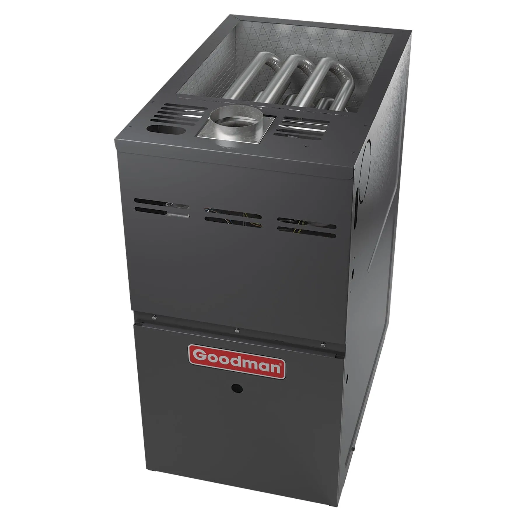 Goodman 80,000 BTU  GM9S800804CN Gas Furnace 80% Efficiency 1600 CFM Single Stage Multi-speed ECM 21" Width Heater