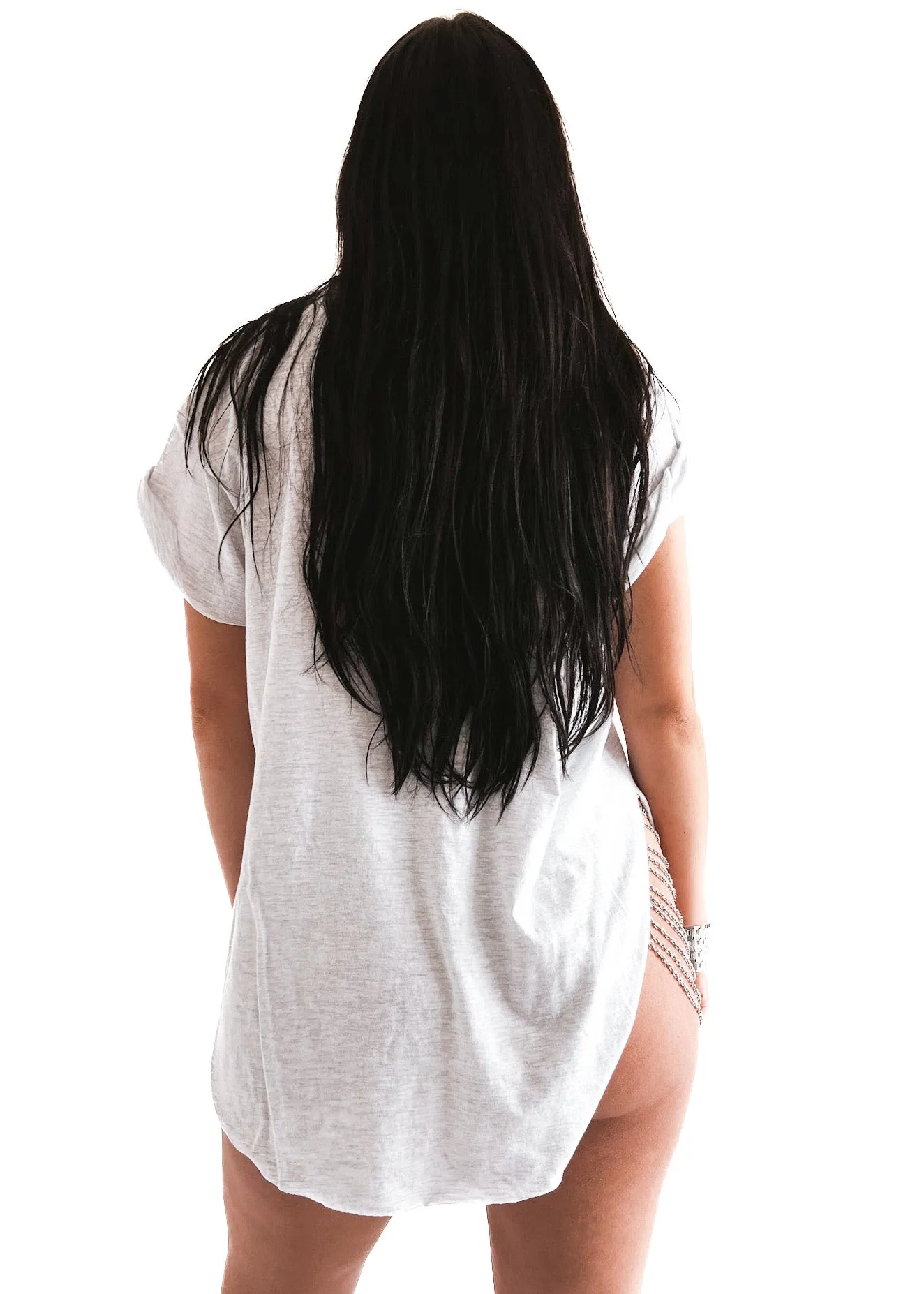GRAB ME A COLD ONE SIDE SLIT TEE