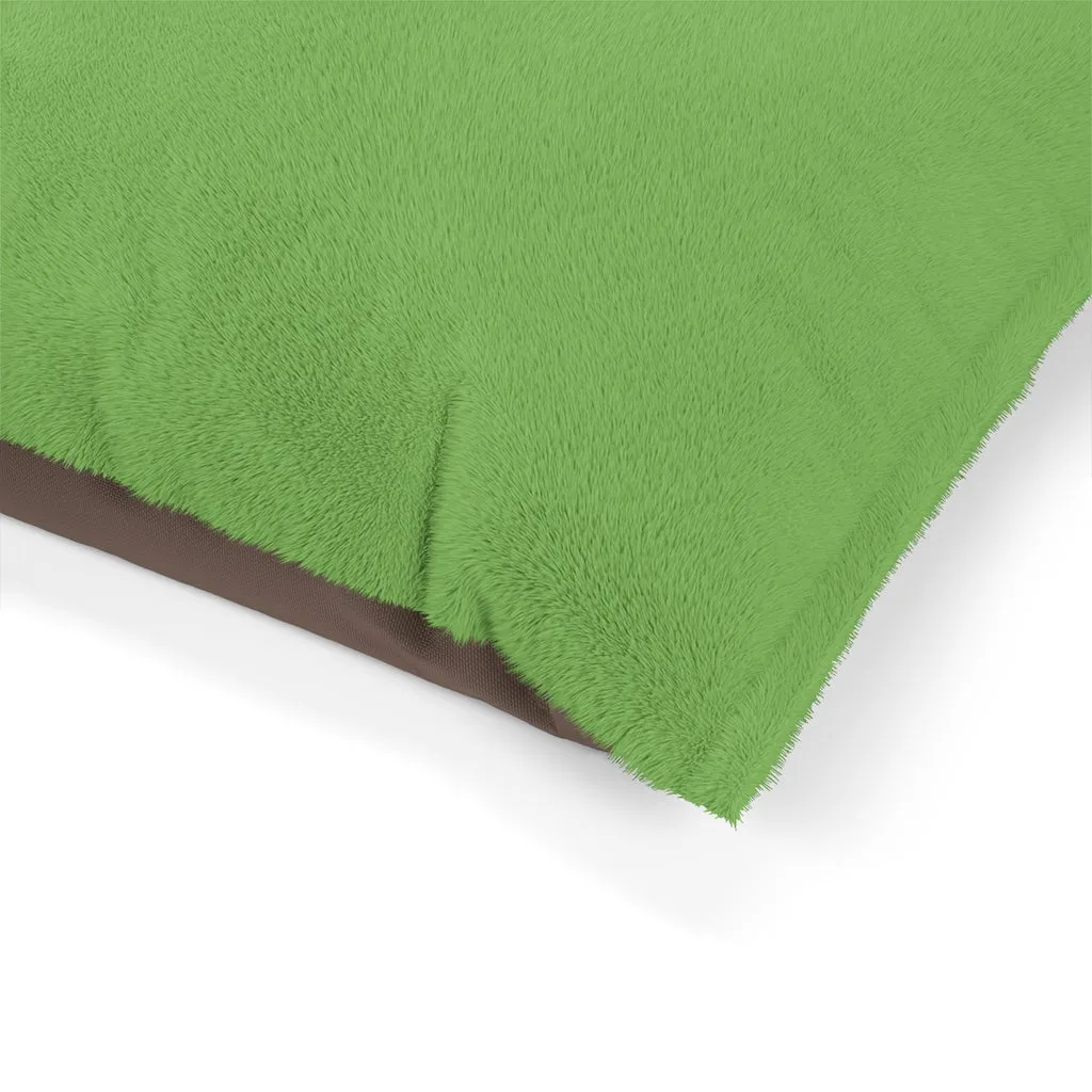 Green Pet Sofa Bed, Solid Color Machine-Washable Pet Pillow With Zippers-Printed in USA