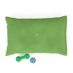 Green Pet Sofa Bed, Solid Color Machine-Washable Pet Pillow With Zippers-Printed in USA