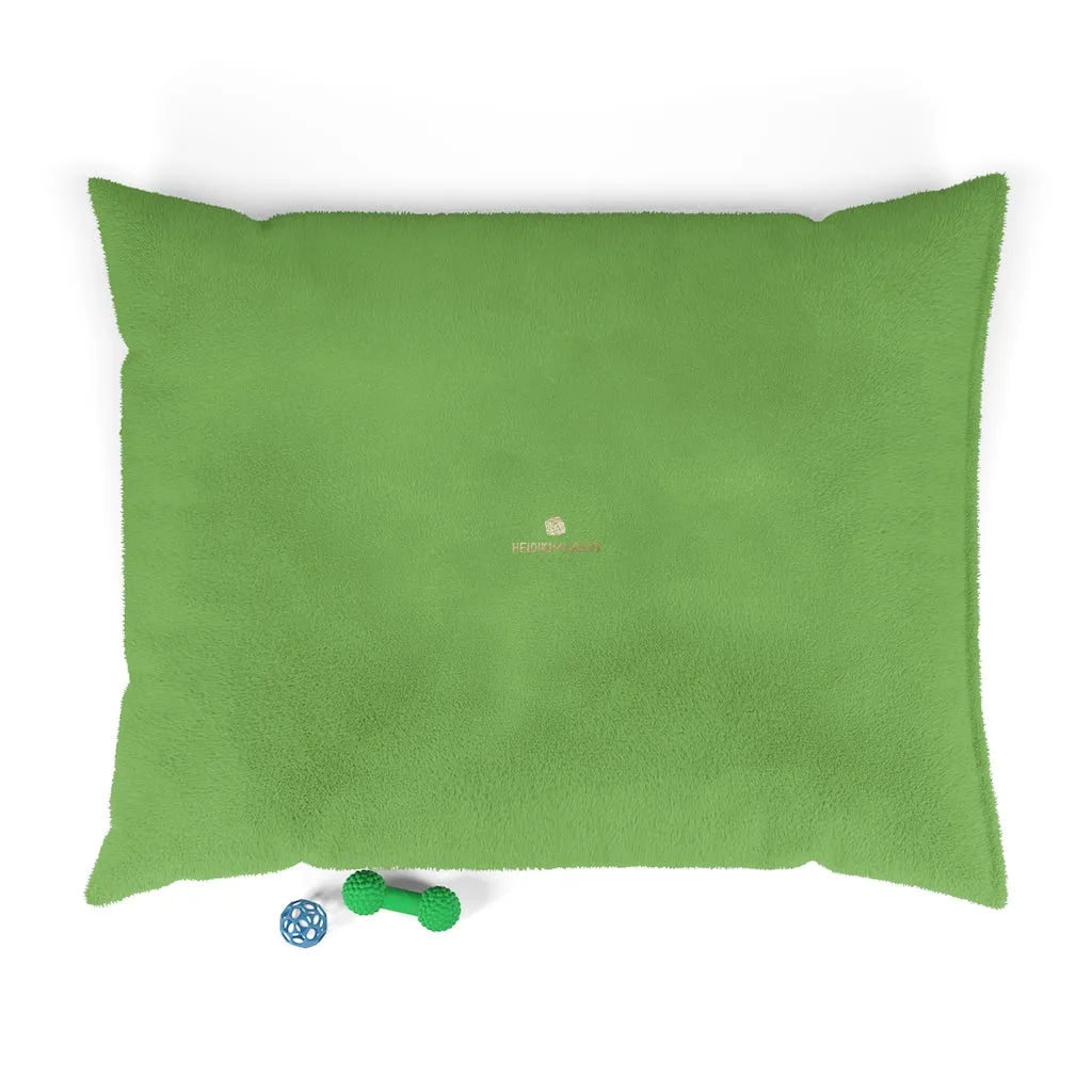 Green Pet Sofa Bed, Solid Color Machine-Washable Pet Pillow With Zippers-Printed in USA